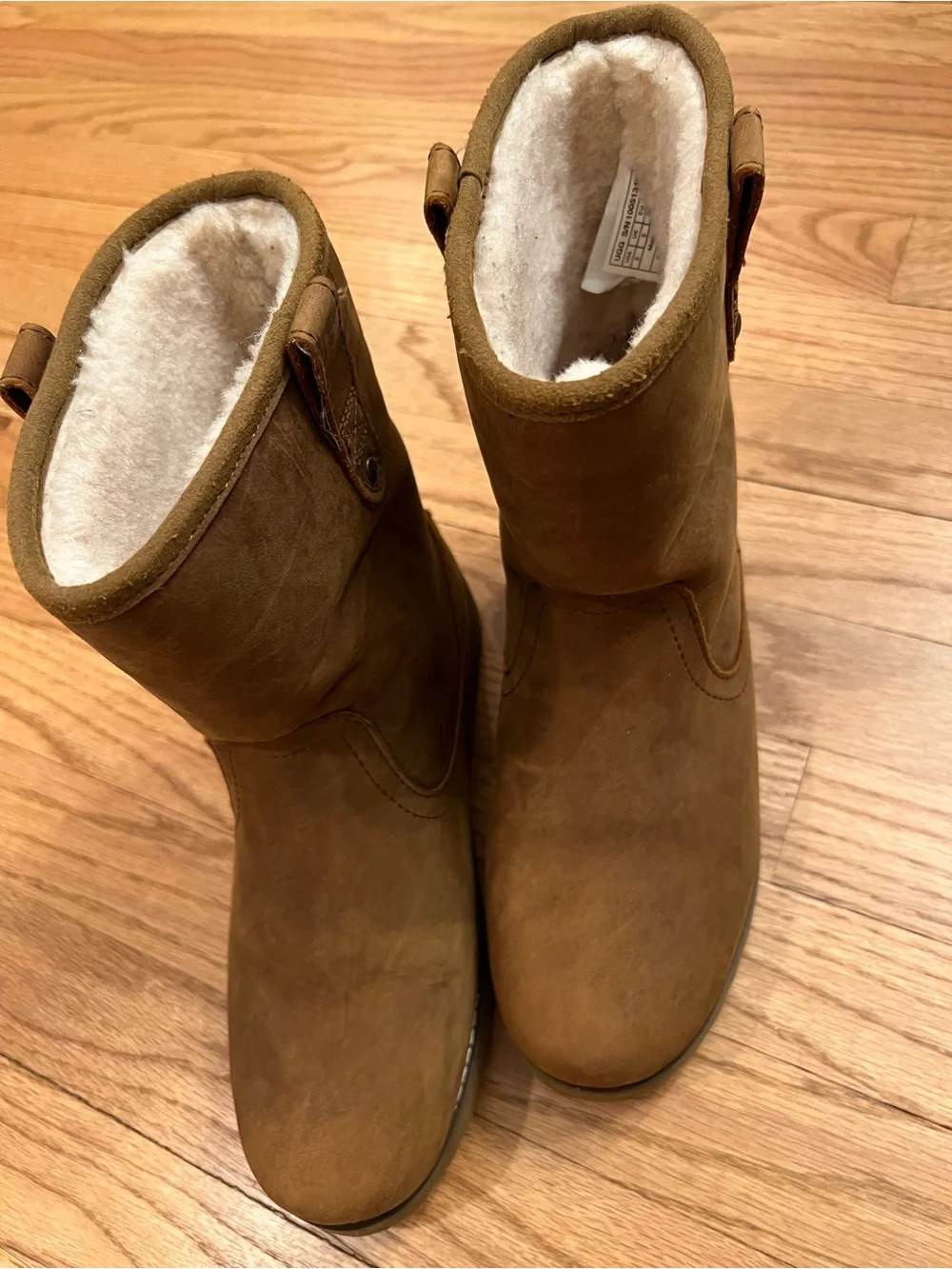 UGG Kids Chestnut Brown Shearling-Lined Boots